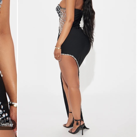 Fashion Nova Dripping Bandage Maxi Dress - Picture 2 of 3